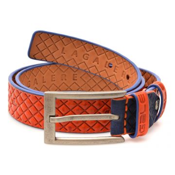 Curea La Galere portocalie, 4716, din piele naturala Curea La Galere portocalie, 4716, din piele naturala