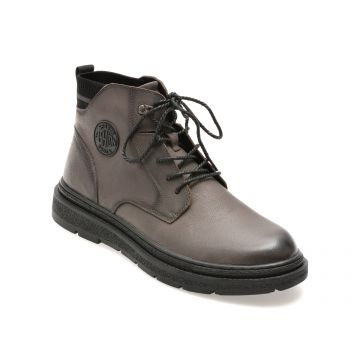 Ghete BITE THE BULLET gri, 28081, din piele naturala Ghete BITE THE BULLET gri, 28081, din piele naturala