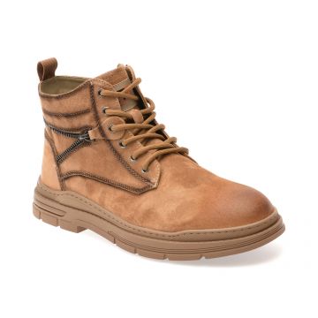 Ghete BITE THE BULLET maro, 68070, din piele intoarsa Ghete BITE THE BULLET maro, 68070, din piele intoarsa