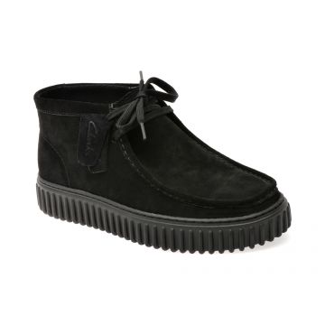 Ghete CLARKS negre, TORHILL HI, din piele intoarsa Ghete CLARKS negre, TORHILL HI, din piele intoarsa