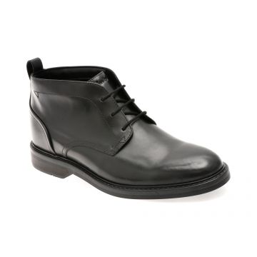 Ghete elegante CLARKS negre, ALDWIN CHUKKA, din piele naturala Ghete elegante CLARKS negre, ALDWIN CHUKKA, din piele naturala