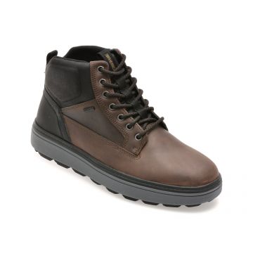 Ghete GEOX maro, U56LUB, din piele naturala Ghete GEOX maro, U56LUB, din piele naturala