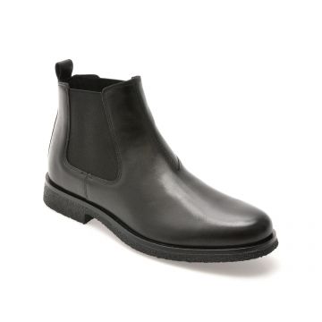 Ghete GEOX negre, U2658A, din piele naturala Ghete GEOX negre, U2658A, din piele naturala