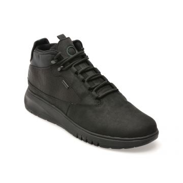 Ghete GEOX negre, U36APA, din piele naturala Ghete GEOX negre, U36APA, din piele naturala