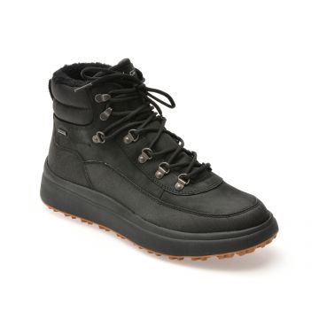 Ghete GEOX negre, U46FZD, din piele naturala Ghete GEOX negre, U46FZD, din piele naturala