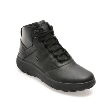 Ghete GEOX negre, U46HFB, din piele naturala Ghete GEOX negre, U46HFB, din piele naturala