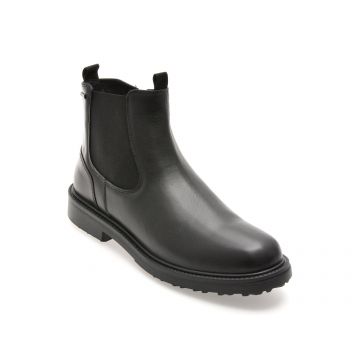 Ghete GEOX negre, U46HQB, din piele naturala Ghete GEOX negre, U46HQB, din piele naturala