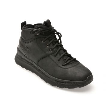 Ghete GEOX negre, U56HMC, din piele naturala Ghete GEOX negre, U56HMC, din piele naturala