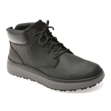 Ghete GEOX negre, U56MSA, din piele naturala Ghete GEOX negre, U56MSA, din piele naturala