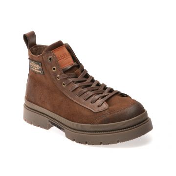 Ghete REPLAY maro, MC1G05L, din piele intoarsa Ghete REPLAY maro, MC1G05L, din piele intoarsa