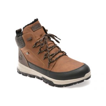 Ghete RIEKER maro, 35540, din piele ecologica Ghete RIEKER maro, 35540, din piele ecologica