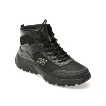 Ghete SKECHERS negre, HILLCREST 2.0, din material textil Ghete SKECHERS negre, HILLCREST 2.0, din material textil