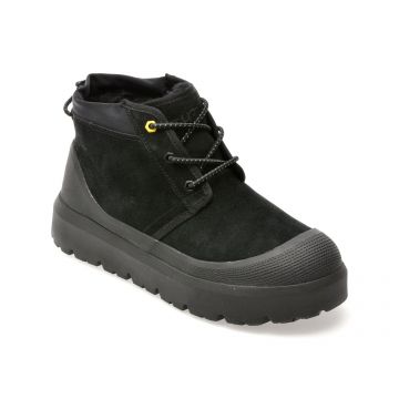 Ghete UGG negre, NEUMEL WEATHER HYBRID, din piele intoarsa Ghete UGG negre, NEUMEL WEATHER HYBRID, din piele intoarsa