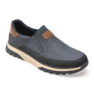 Pantofi RIEKER bleumarin, B9350, din piele ecologica Pantofi RIEKER bleumarin, B9350, din piele ecologica
