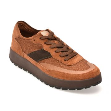 Pantofi sport ALDO maro, JULIUS 900, din material textil si piele naturala Pantofi sport ALDO maro, JULIUS 900, din material textil si piele naturala