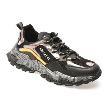 Pantofi sport BITE THE BULLET negri, 20312, din material textil Pantofi sport BITE THE BULLET negri, 20312, din material textil