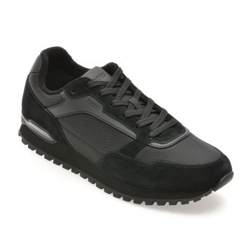 Pantofi sport BOSS negri, 3221, din material textil