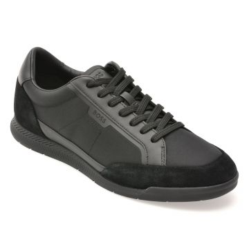 Pantofi sport BOSS negri, 8864, din material textil Pantofi sport BOSS negri, 8864, din material textil