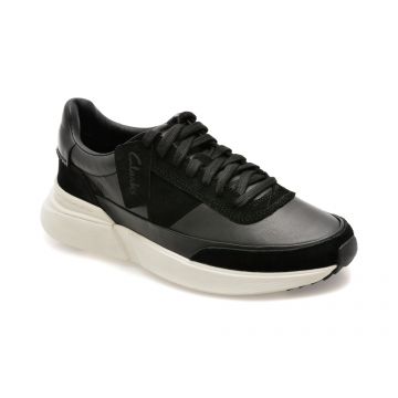 Pantofi sport CLARKS negri, CRAFT PACE, din piele naturala