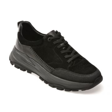 Pantofi sport EPICA negri, 2511A1, din piele naturala Pantofi sport EPICA negri, 2511A1, din piele naturala