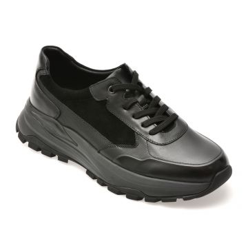 Pantofi sport EPICA negri, 2511C1, din piele naturala Pantofi sport EPICA negri, 2511C1, din piele naturala