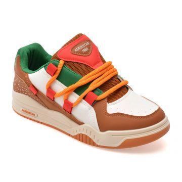 Pantofi sport FASHION maro, RB001, din piele ecologica Pantofi sport FASHION maro, RB001, din piele ecologica