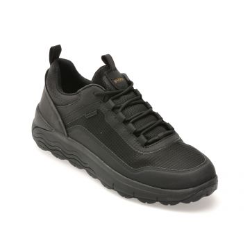 Pantofi sport GEOX negri, U56FDA, din material textil Pantofi sport GEOX negri, U56FDA, din material textil