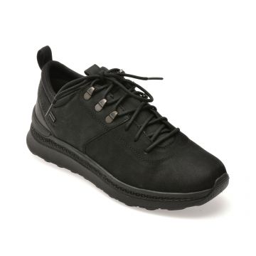 Pantofi sport GEOX negri, U56HMA, din piele naturala Pantofi sport GEOX negri, U56HMA, din piele naturala