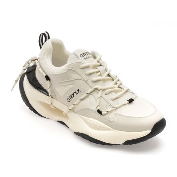 Pantofi sport GRYXX albi, LN31, din material textil Pantofi sport GRYXX albi, LN31, din material textil