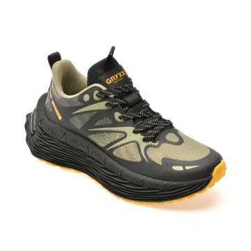 Pantofi sport GRYXX kaki, F6011, din material textil Pantofi sport GRYXX kaki, F6011, din material textil
