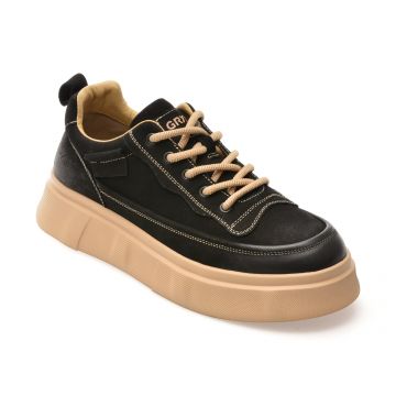 Pantofi sport GRYXX negri, 2090, din nabuc