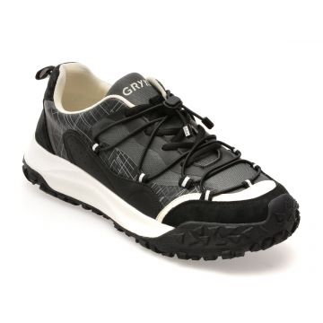 Pantofi sport GRYXX negri, 95502, din material textil