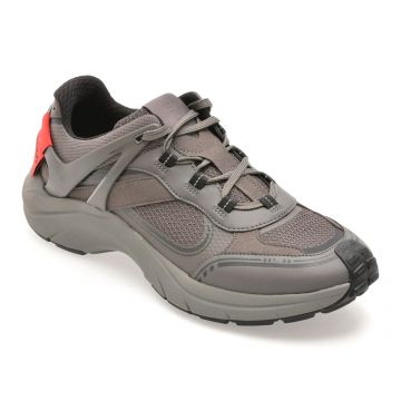 Pantofi sport HUGO gri, 8581, din material textil Pantofi sport HUGO gri, 8581, din material textil