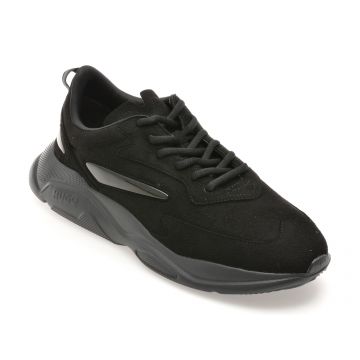 Pantofi sport HUGO negri, 8504, din material textil Pantofi sport HUGO negri, 8504, din material textil