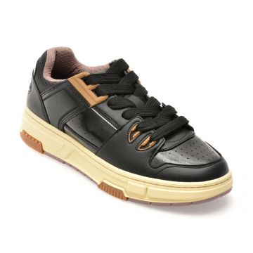 Pantofi sport HUGO negri, 8548, din piele ecologica Pantofi sport HUGO negri, 8548, din piele ecologica