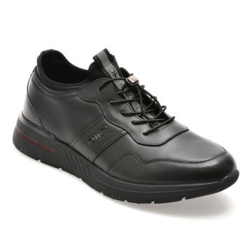 Pantofi sport OTTER negri, LT15, din piele naturala Pantofi sport OTTER negri, LT15, din piele naturala