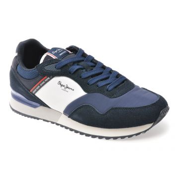 Pantofi sport PEPE JEANS bleumarin, MS40012, din material textil Pantofi sport PEPE JEANS bleumarin, MS40012, din material textil