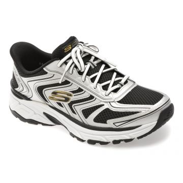 Pantofi sport SKECHERS argintii, STAMINA SPORT, din material textil
