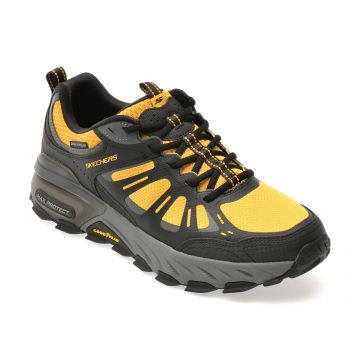 Pantofi sport SKECHERS galbeni, MAX PROTECT, din material textil
