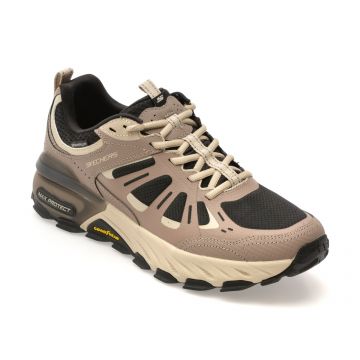 Pantofi sport SKECHERS gri, MAX PROTECT, din material textil Pantofi sport SKECHERS gri, MAX PROTECT, din material textil
