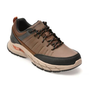 Pantofi sport SKECHERS maro, ARCH FIT BAXTER, din piele naturala Pantofi sport SKECHERS maro, ARCH FIT BAXTER, din piele naturala