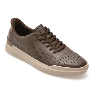 Pantofi sport SKECHERS maro, OWEN, din piele ecologica Pantofi sport SKECHERS maro, OWEN, din piele ecologica