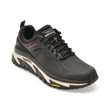 Pantofi sport SKECHERS negri, ARCH FIT ROAD WALKER, din piele ecologica Pantofi sport SKECHERS negri, ARCH FIT ROAD WALKER, din piele ecologica