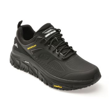 Pantofi sport SKECHERS negri, ARCH FIT ROAD WALKER, din piele naturala Pantofi sport SKECHERS negri, ARCH FIT ROAD WALKER, din piele naturala