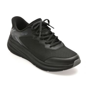 Pantofi sport SKECHERS negri, BOBS SKILLZ, din material textil Pantofi sport SKECHERS negri, BOBS SKILLZ, din material textil