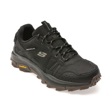 Pantofi sport SKECHERS negri, EQUALIZER 5.0 TRAIL, din material textil si piele naturala Pantofi sport SKECHERS negri, EQUALIZER 5.0 TRAIL, din material textil si piele naturala
