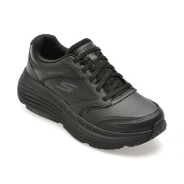 Pantofi sport SKECHERS negri, MAX CUSHIONING ENDEAVOUR, din piele naturala Pantofi sport SKECHERS negri, MAX CUSHIONING ENDEAVOUR, din piele naturala