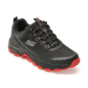 Pantofi sport SKECHERS negri, MAX PROTECT, din material textil Pantofi sport SKECHERS negri, MAX PROTECT, din material textil