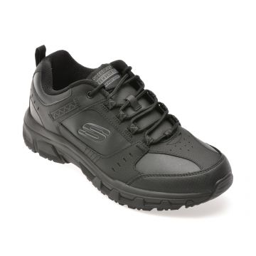 Pantofi sport SKECHERS negri, OAK CANYON, din piele ecologica