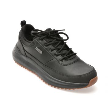 Pantofi sport SKECHERS negri, PARNELL, din piele naturala Pantofi sport SKECHERS negri, PARNELL, din piele naturala